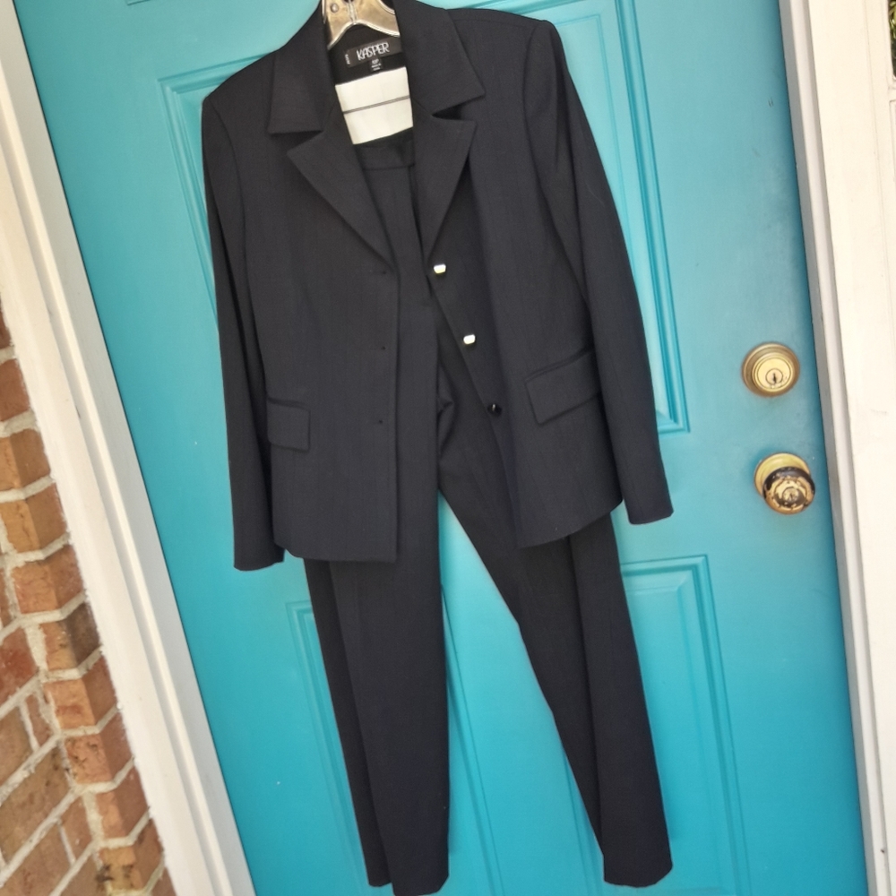 Blazer Jacket And Matching Pants Basic Black Single B… Gem